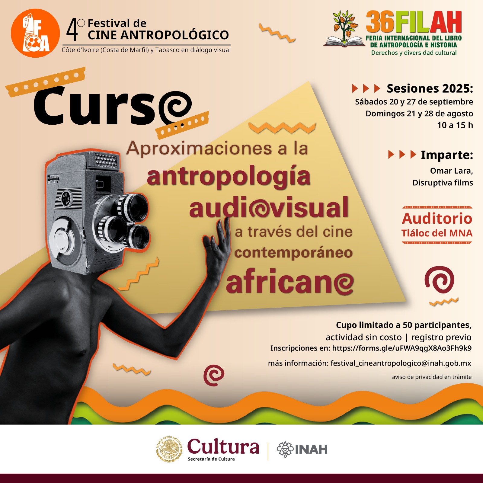 Curso Aproximaciones a la antropología audiovisual a través del cine contemporáneo africano